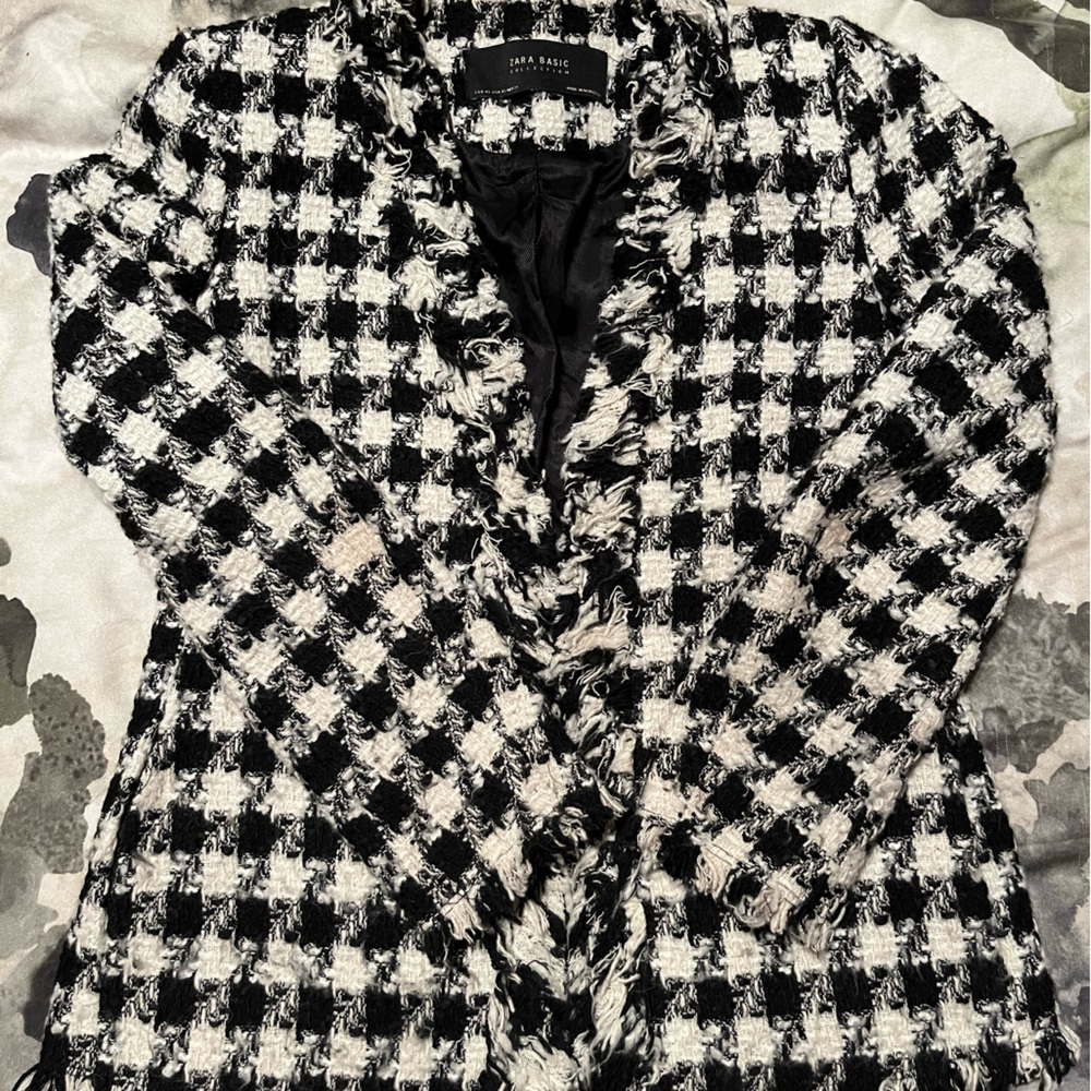 ZARA Tweed blazer XS